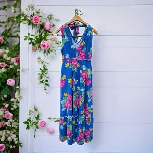 Matilda Jane Women's Dream Weaver Floral Maxi Dress Size XS Blue Cottagecore